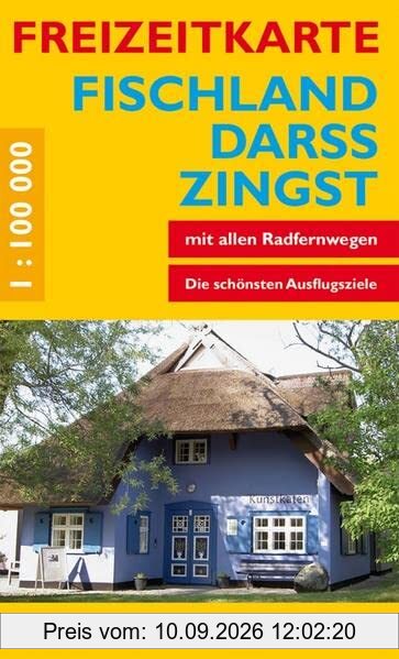 Freizeitkarte Fischland, Darß, Zingst: Mit Rostock. Mit Ortsregister. Maßstab 1:100.000. (Freizeitkarten: Mit Ortsregister. 1:100.000)