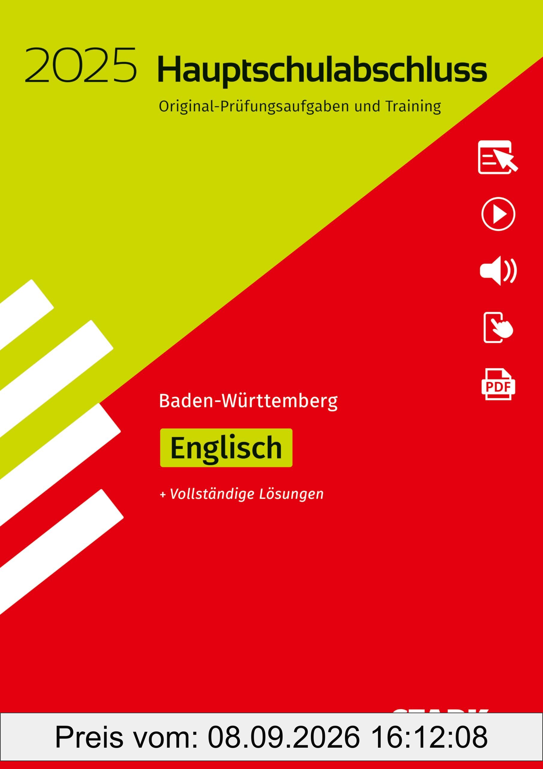 STARK Original-Prüfungen Hauptschulabschluss 2025 - Englisch 9. Klasse - BaWü
