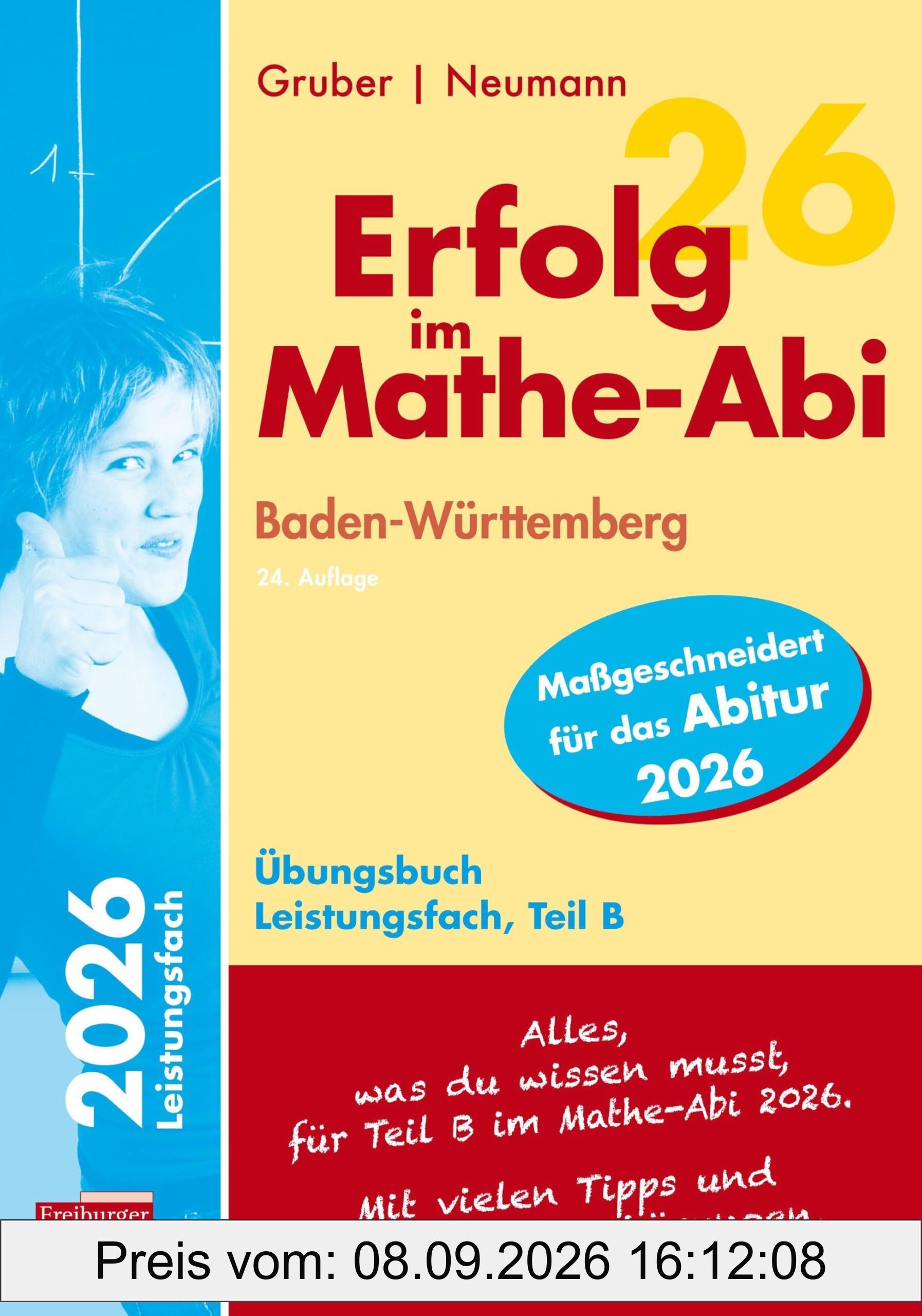 Erfolg im Mathe-Abi 2026 Leistungsfach Teil B Baden-Württemberg