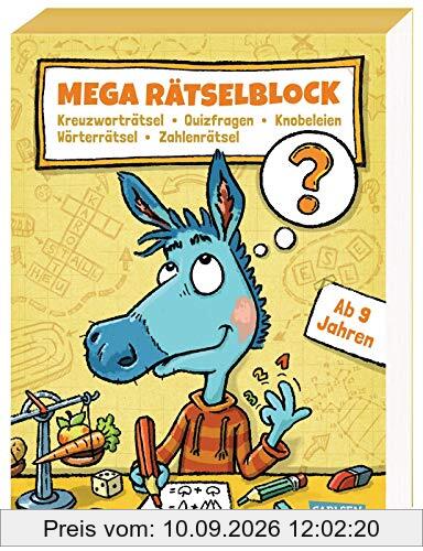 Mega Rätselblock – Kreuzworträtsel, Quizfragen, Knobeleien, Wörterrätsel, Zahlenrätsel: ab 9 Jahre (2)