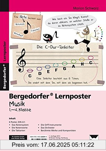 Binding : Poster, Edition : 1, Label : Persen Verlag in der AAP Lehrerfachverlage GmbH, Publisher : Persen Verlag in der AAP Lehrerfachverlage GmbH, medium : Sonstige Einbände, numberOfPages : 6, publicationDate : 2013-09-02, authors : Marion Schwarz, languages : german, ISBN : 3403232913