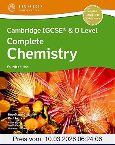 RoseMarie Gallagher Cambridge Igcse & O Level Complete Chemistry, Student Book, Student Book 4th Edition Set (Caie Complete Chemistry Science)