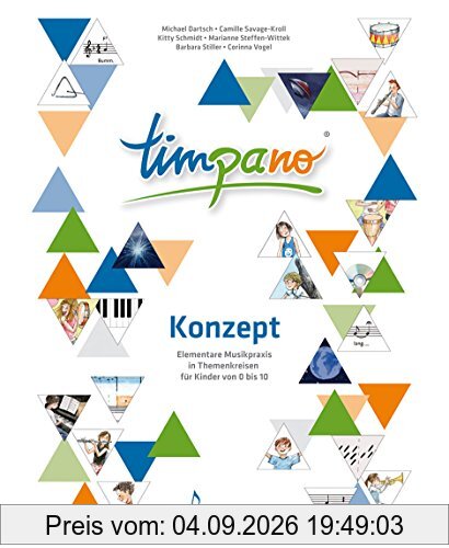 TIMPANO - Konzept. Elementare Musikpraxis in Themenkreisen für Kinder von 0 bis 10. Ringordner mit 3 Hörbeispiel-CDs