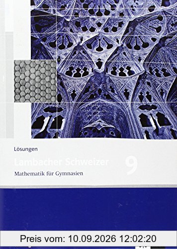 Lambacher Schweizer - Ausgabe für Thüringen. Neubearbeitung / Lösungen 9. Schuljahr