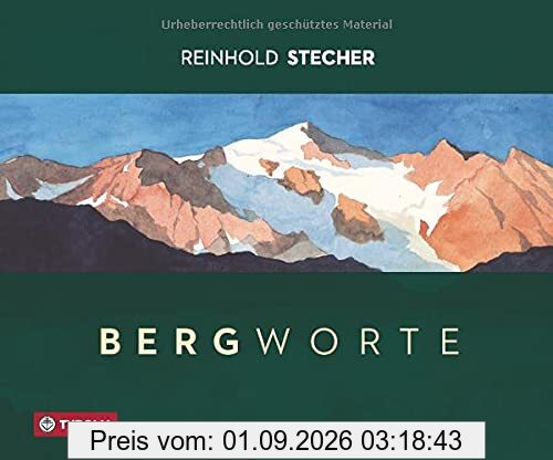 Bergworte: Bilder und Gedanken. Mit Aquarellen des Autors. Herausgegeben vom Peter Jungmann im Auftrag des Bischof-Stecher-Gedächtnisvereins.