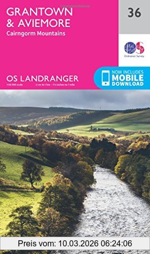 Ordnance Survey Grantown, Aviemore & Cairngorm Mountains 1 , 50 000 (Os Landranger Map)