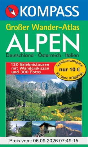 Kompass Großer Wander-Atlas Alpen