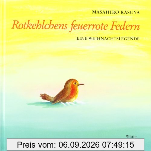 Rotkehlchens feuerrote Federn