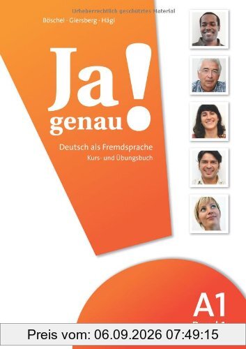 Ja genau!: A1: Band 1 - Kurs- und Übungsbuch mit Lösungen und Audio-CD