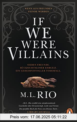 Binding : Taschenbuch, Edition : Neuveröffentlichung, Label : Penguin Verlag, Publisher : Penguin Verlag, medium : Taschenbuch, numberOfPages : 464, publicationDate : 2023-05-24, releaseDate : 2023-05-24, authors : Rio, M. L., translators : Karin Dufner, ISBN : 3328110860