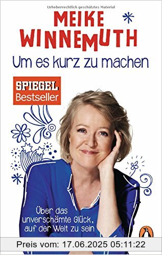 Binding : Broschiert, Label : Penguin Verlag, Publisher : Penguin Verlag, medium : Broschiert, numberOfPages : 208, publicationDate : 2017-05-09, releaseDate : 2017-05-09, authors : Meike Winnemuth, languages : german, ISBN : 3328101365