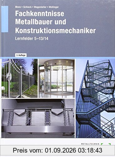 Fachkenntnisse Metallbauer und Konstruktionsmechaniker: Lernfelder 5 - 13/14