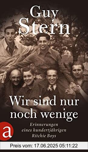 Binding : Gebundene Ausgabe, Edition : 1., Label : Aufbau, Publisher : Aufbau, medium : Gebundene Ausgabe, numberOfPages : 304, publicationDate : 2022-01-13, authors : Guy Stern, translators : Susanna Piontek, ISBN : 3351039433