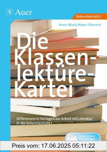 Binding : Broschiert, Edition : 1, Label : Auer Verlag in der AAP Lehrerfachverlage GmbH, Publisher : Auer Verlag in der AAP Lehrerfachverlage GmbH, medium : Broschiert, numberOfPages : 68, publicationDate : 2011-09-20, authors : Anna-Maria Meyer-Clemens, languages : german, ISBN : 3403067351
