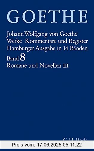 Binding : Gebundene Ausgabe, Edition : 15, Label : C.H.Beck, Publisher : C.H.Beck, NumberOfItems : 1, medium : Gebundene Ausgabe, numberOfPages : 711, publicationDate : 2002-01-28, releaseDate : 2002-01-28, authors : Goethe, Johann Wolfgang von, ISBN : 3406084885