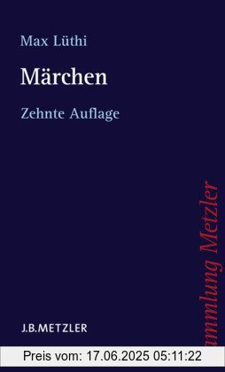 Binding : Taschenbuch, Edition : 10., aktualisierte Auflage, Label : Metzler, J B, Publisher : Metzler, J B, NumberOfItems : 1, medium : Taschenbuch, numberOfPages : 150, publicationDate : 2004-04-16, authors : Max Lüthi, publishers : Heinz Rölleke, languages : german, ISBN : 3476200167