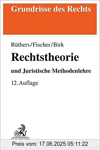 Binding : Taschenbuch, Edition : 12., Label : C.H.Beck, Publisher : C.H.Beck, medium : Taschenbuch, numberOfPages : 628, publicationDate : 2021-12-22, authors : Bernd Rüthers, Christian Fischer, Axel Birk, ISBN : 340677623X