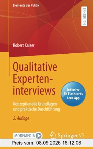 Qualitative Experteninterviews: Konzeptionelle Grundlagen und praktische Durchführung (Elemente der Politik)