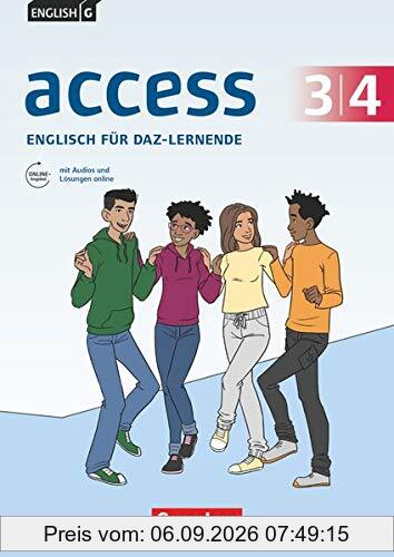 Access - Allgemeine Ausgabe 2014 / Baden-Württemberg 2016 / G9 2019 - Band 3/4: 7./8. Schuljahr: Englisch für DaZ-Lernende - Workbook mit Audios und Lösungen online