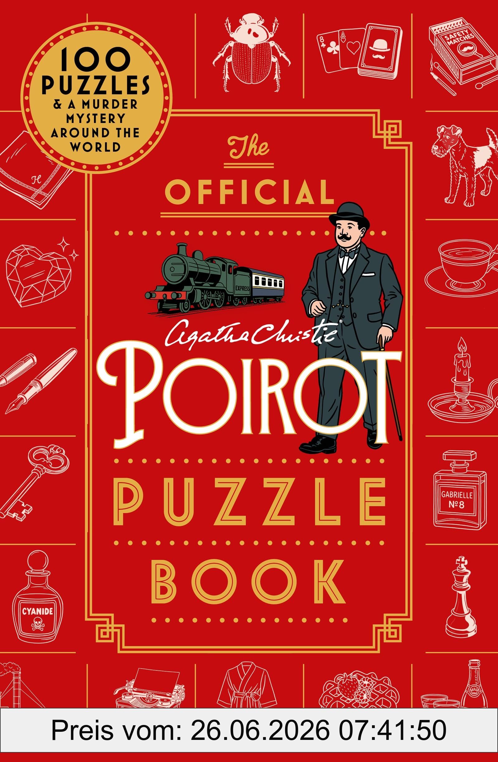 Agatha Christie Ltd, Agatha Christie The Official Poirot Puzzle Book, Put Your Little Grey Cells To The Ultimate Test This Christmas