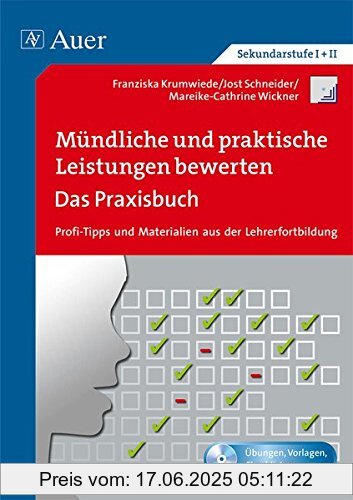 Binding : Broschiert, Edition : 1, Label : Auer Verlag in der AAP Lehrerfachverlage GmbH, Publisher : Auer Verlag in der AAP Lehrerfachverlage GmbH, medium : Broschiert, numberOfPages : 96, publicationDate : 2014-11-04, authors : F. Krumwiede, J. Schneider, M.C. Wickner, languages : german, ISBN : 3403074625
