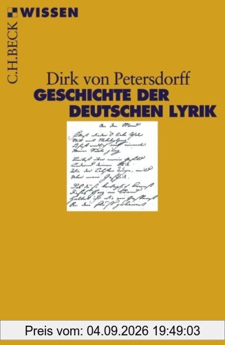 Geschichte der deutschen Lyrik