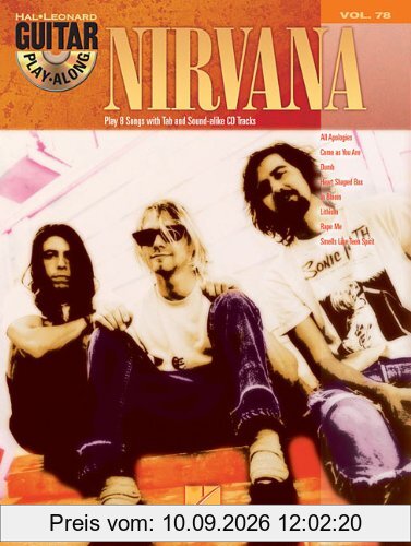Guitar Play-Along Volume 78 Nirvana Guitar Tab Book/Cd (Hal Leonard Guitar Play-Along)