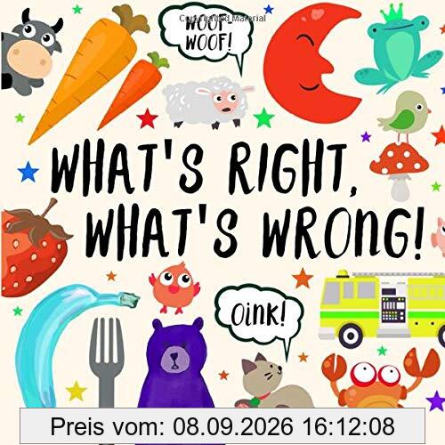 What's Right, What's Wrong!: A Fun Guessing Game for 2-4 year olds (Puzzle Books for Kids (Age 2-5), Band 1)