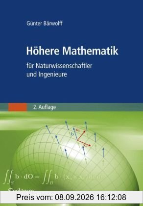 Höhere Mathematik für Naturwissenschaftler und Ingenieure