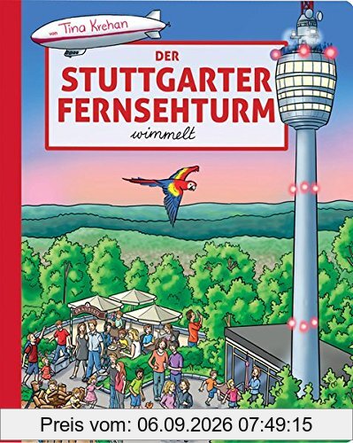 Der Stuttgarter Fernsehturm wimmelt