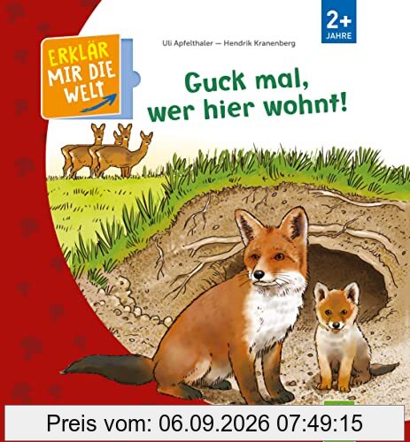 Guck mal, wer hier wohnt!: Erklär mir die Welt! Klappenbuch für Kinder ab 2 Jahren