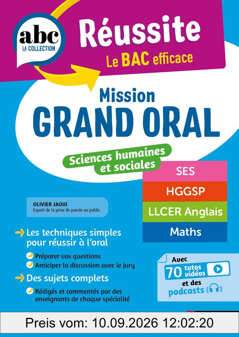 Mission grand oral sciences humaines et sociales : SES, HGGSP, LLCE anglais, maths