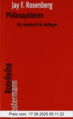 Binding : Broschiert, Edition : 6. Auflage., Label : Klostermann, Publisher : Klostermann, medium : Broschiert, numberOfPages : 194, publicationDate : 2009-01-01, authors : Rosenberg, Jay F., languages : german, ISBN : 3465040694