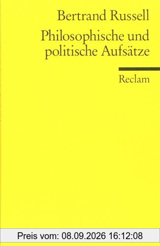 Philosophische und politische Aufsätze