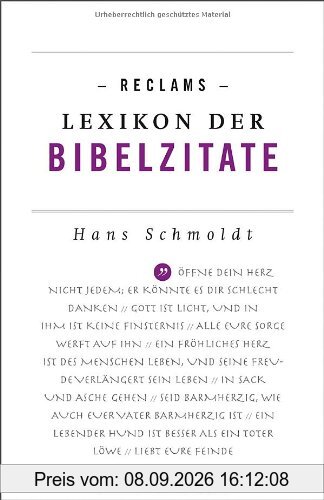 Reclams Lexikon der Bibelzitate (Reclams Universal-Bibliothek)