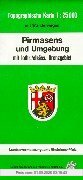 Pirmasens und Umgebung 1 : 25 000. Naturparkkarte P13: Mit lothr./elsäss. Grenzgebiet