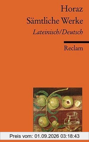 Sämtliche Werke: Lat./Dt.