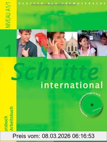 Daniela Niebisch Schritte International 1, Deutsch Als Fremdsprache / Kursbuch + Arbeitsbuch Mit Audio-Cd Zum Arbeitsbuch Und Interaktiven Übungen