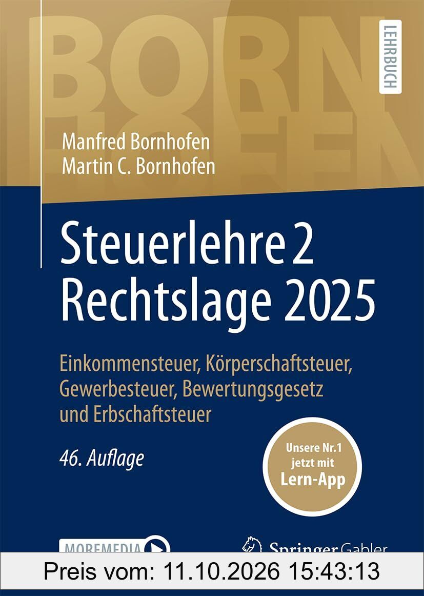 Steuerlehre 2 Rechtslage 2025