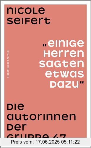 Binding : Gebundene Ausgabe, Edition : 1., Label : Kiepenheuer&Witsch, Publisher : Kiepenheuer&Witsch, medium : Gebundene Ausgabe, numberOfPages : 352, publicationDate : 2024-02-08, releaseDate : 2024-02-08, authors : Nicole Seifert, ISBN : 3462003534