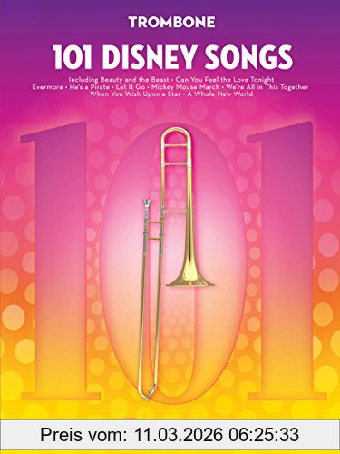 Various 101 Disney Songs -For Trombone-, Noten, Sammelband Für Posaune
