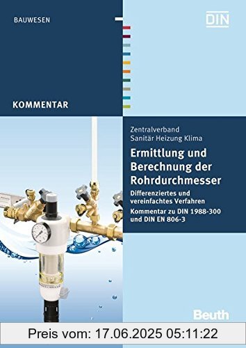 Binding : Taschenbuch, Edition : 1, Label : Beuth, Publisher : Beuth, medium : Taschenbuch, numberOfPages : 168, publicationDate : 2012-11-26, authors : Franz-Josef Heinrichs, u.a., publishers : DIN e.V., ZVSHK, languages : german, ISBN : 3410233806