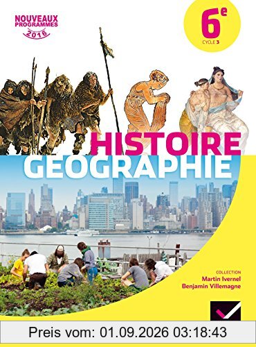 Histoire géographie 6e, cycle 3 : nouveaux programmes 2016