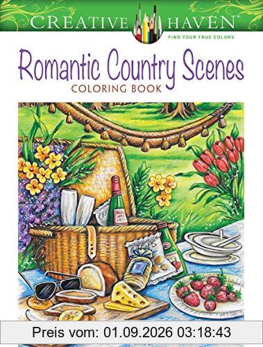 Creative Haven Romantic Country Scenes Coloring Book (Adult Coloring)