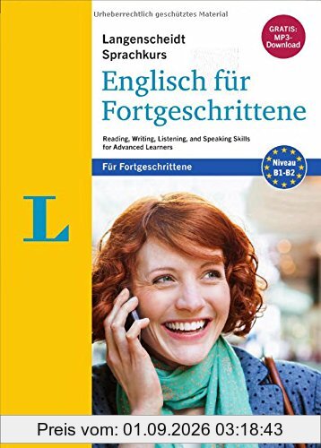 Langenscheidt Sprachkurs Englisch für Fortgeschrittene - Sprachkurs mit 4 Büchern und 2 MP3-CDs: Reading, Writing, Listening, and Speaking Skills for Advanced Learners