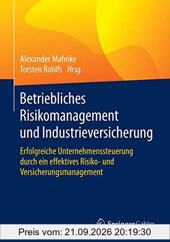Betriebliches Risikomanagement und Industrieversicherung: Erfolgreiche Unternehmenssteuerung durch ein effektives Risiko- und …