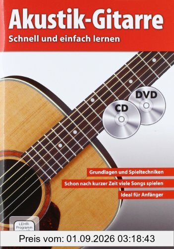 Akustik-Gitarre - Schnell und einfach lernen + CD + DVD