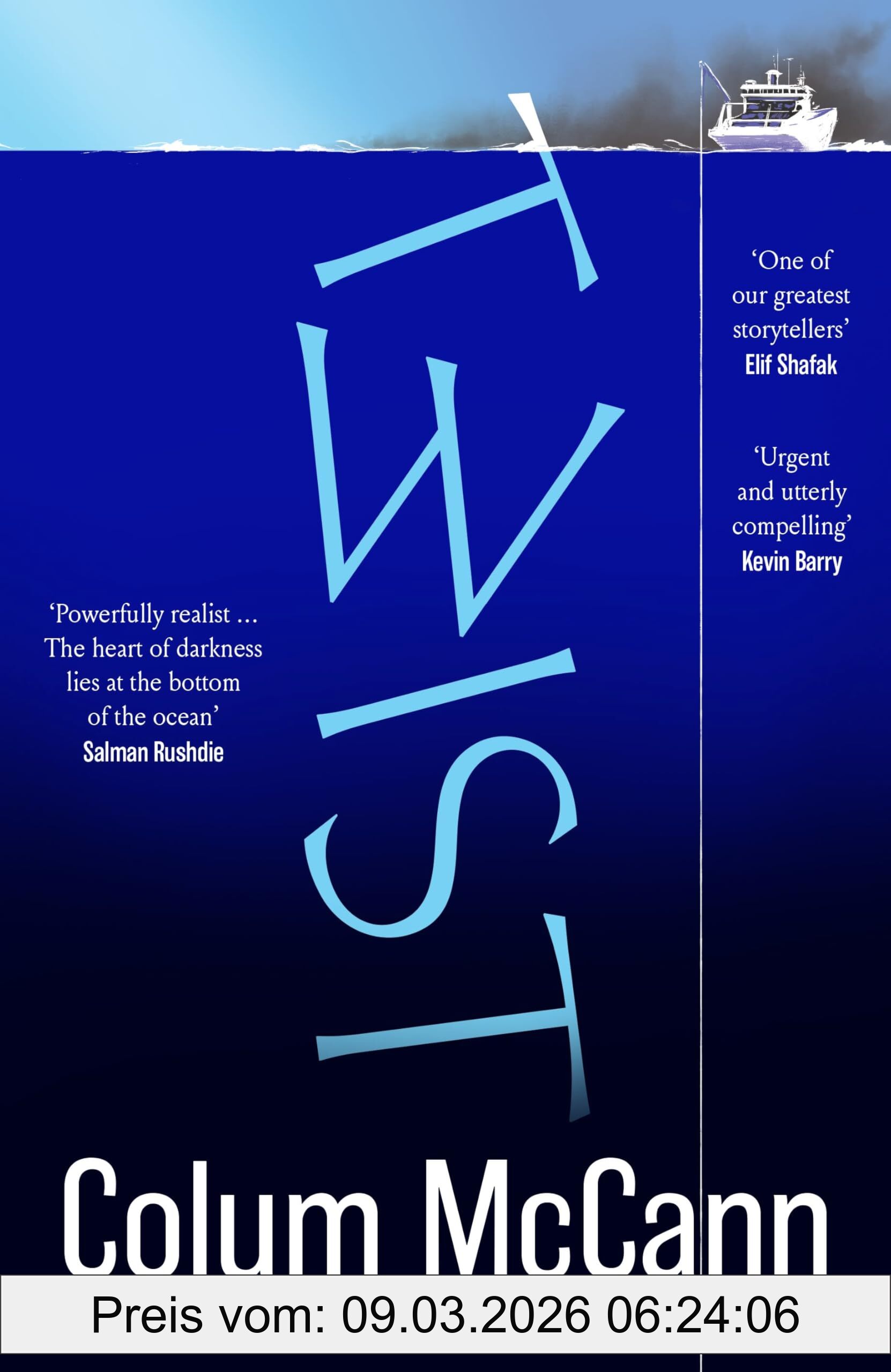 Colum McCann Twist, The Instant Irish Times Top 5 Bestseller