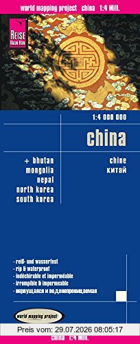 Peter Rump, Reise Know-How Verlag Reise Know-How Landkarte China (1, 4.000.000), World Mapping Project