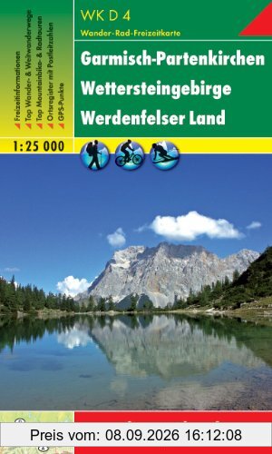 Freytag Berndt Wanderkarten, WKD 4 Garmisch-Partenkirchen - Wettersteingebirge - Werdenfelser Land - Maßstab 1:25.000